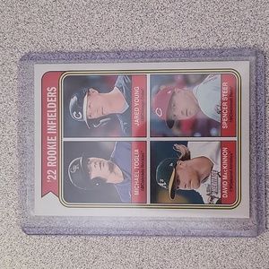 2023 Topps Heritage '22 Rookie Infielders M. Toglia,J.Young,D. Mackinnon,S.Steer